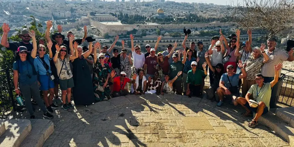 group from South Africa touring Israel